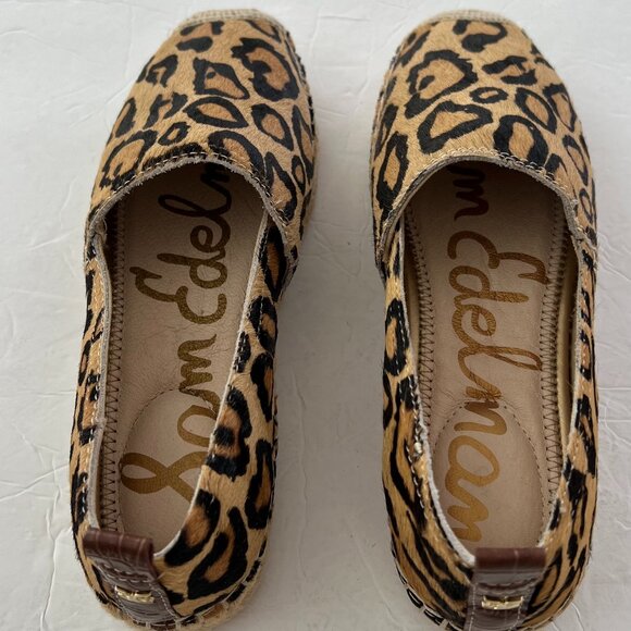 NEW Women Sam Edelman Leopard print Slip On Sneakers - Picture 1 of 11